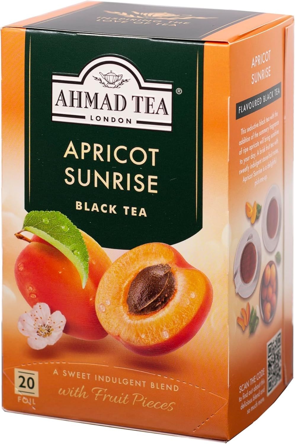 Thé noir bio à la menthe poivrée et menthe verte - boîte de 20 sachets