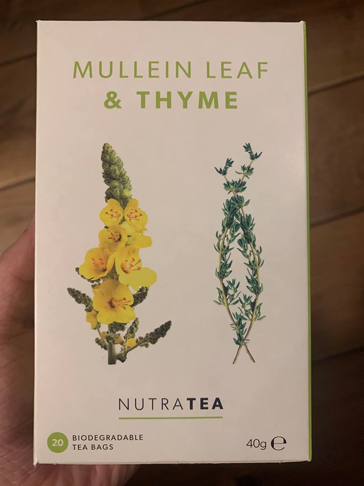 Tisane molène et thym pour poumons et gorge - 20 sachets