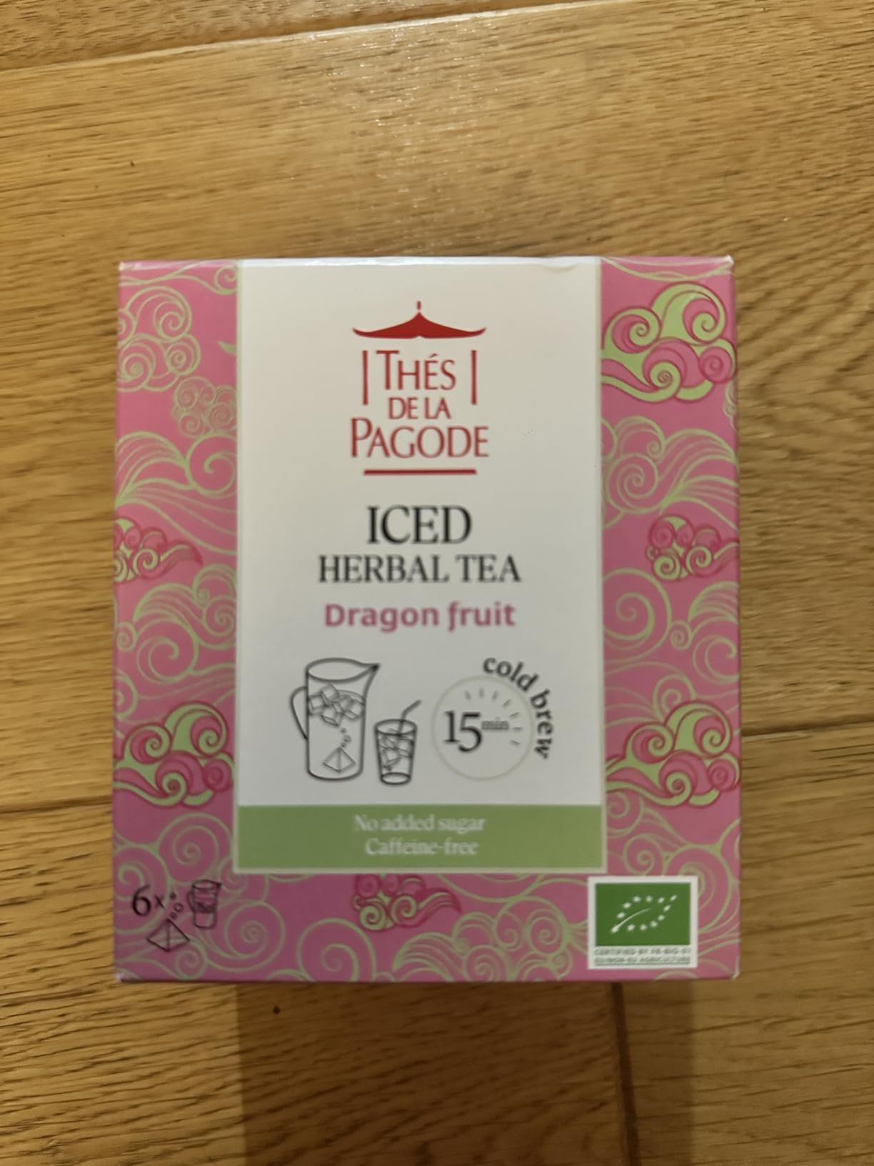 infusion glacée bio pêche sans sucre ajouté thés de la pagode