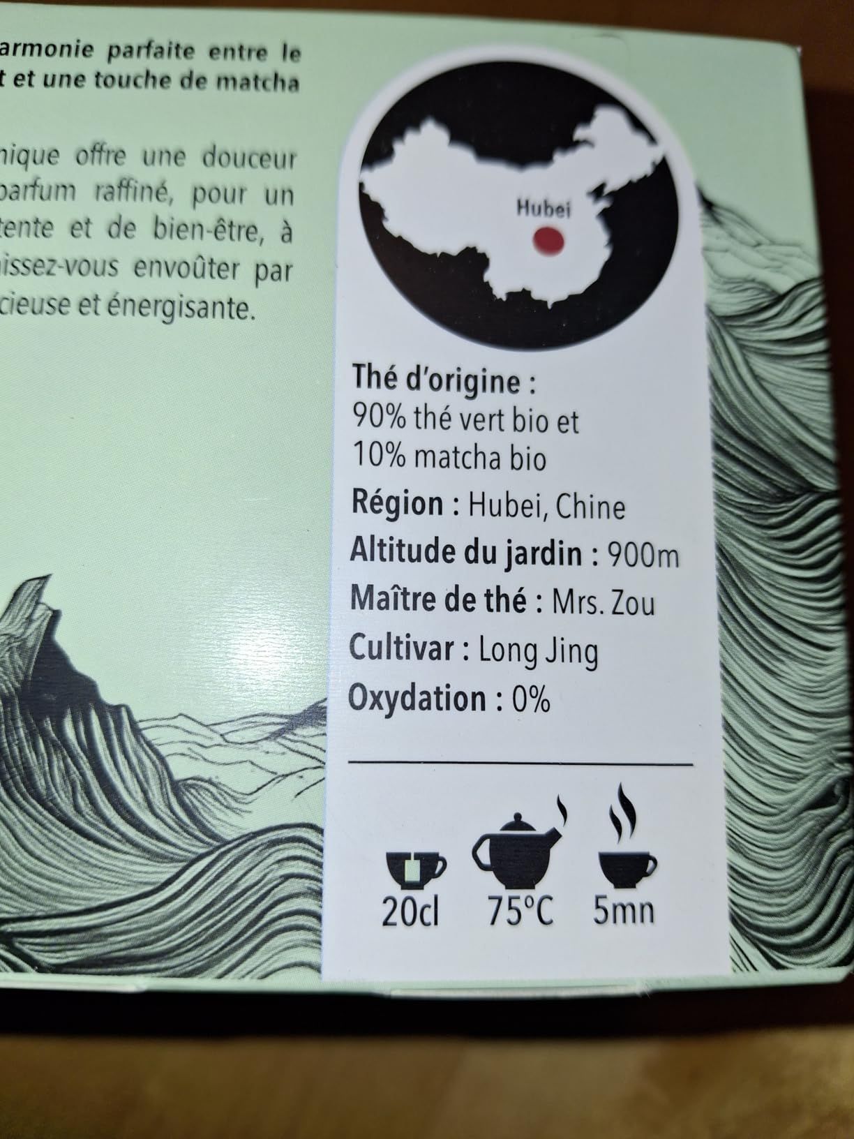 Thé vert bio au matcha - Thés de La Pagode