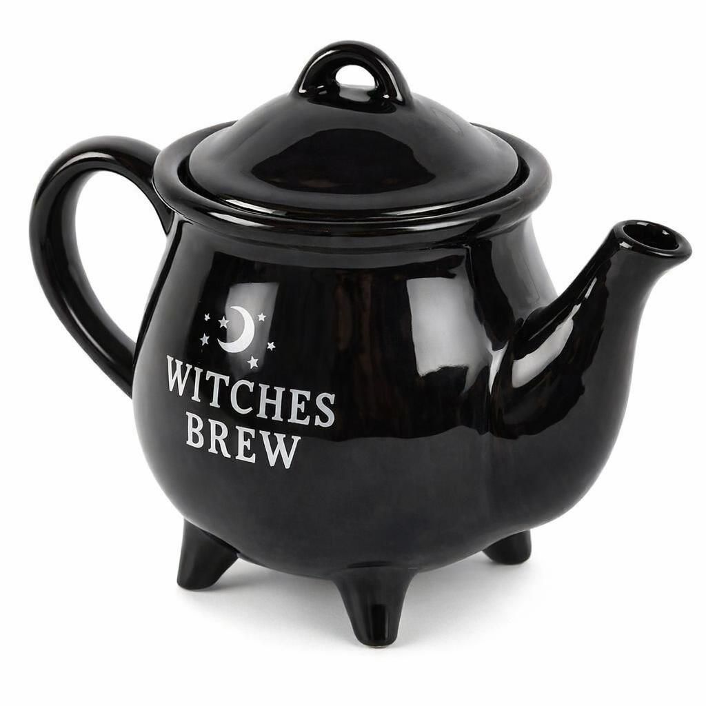Witches Brew Théière en céramique Noir