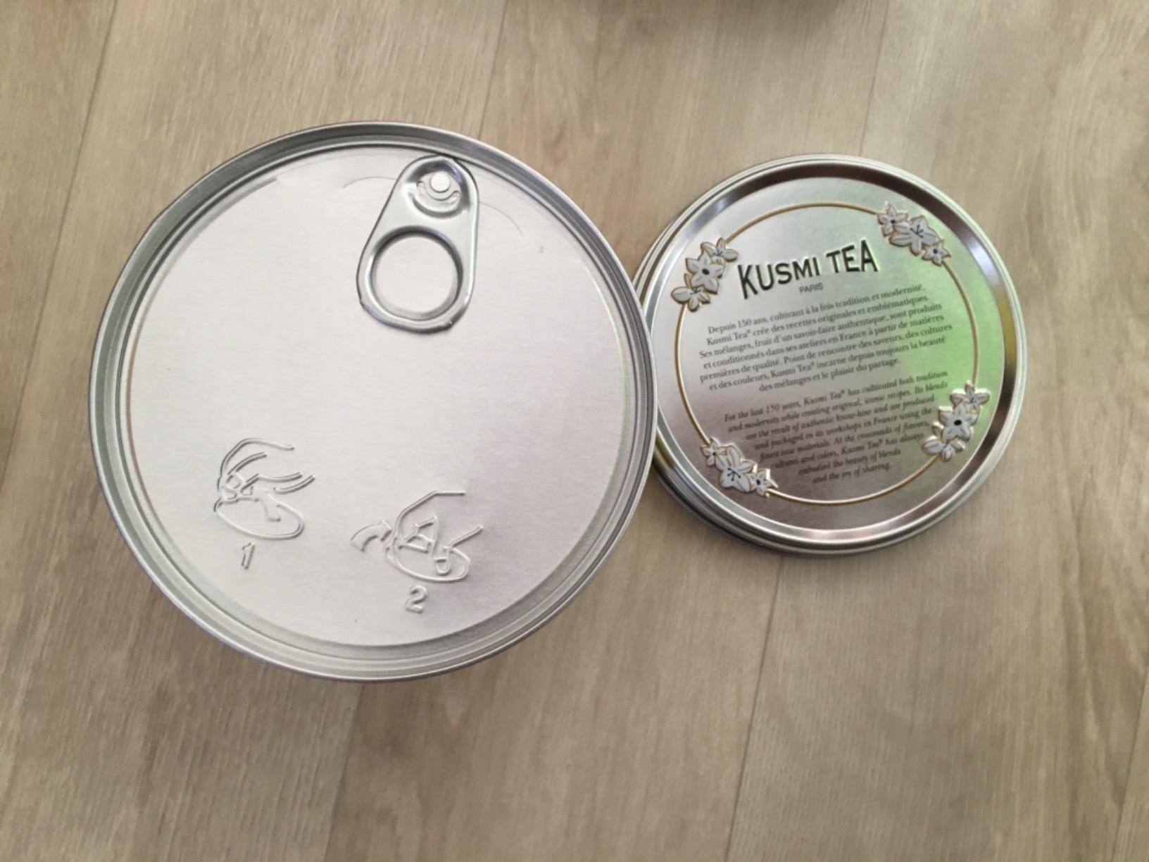 thé vert bio gingembre citron kusmi tea - boîte 100g