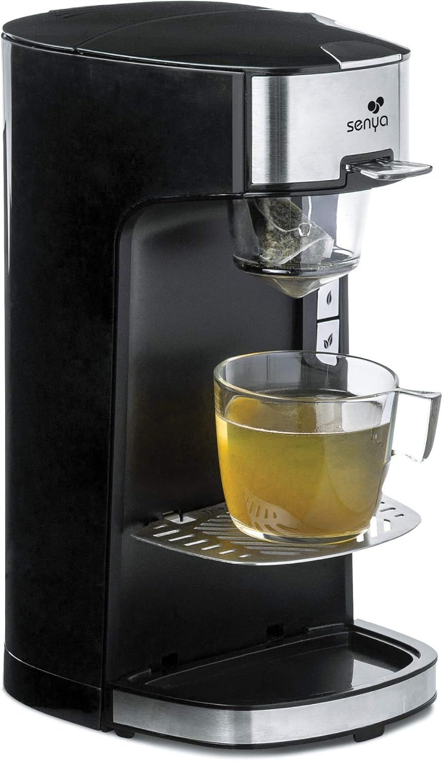 SENYA Machine à thé noire Tea Time, théière électrique compatible thé vrac ou sachet, avec infuseur amovible 1400 W, SYBF-CM013N