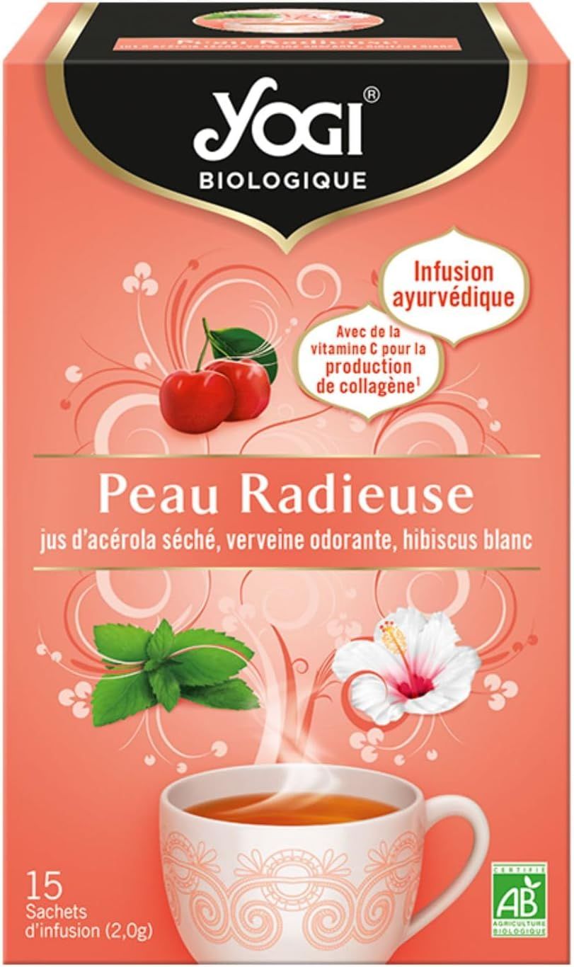 Infusion bio peau radieuse Yogi Tea 15 sachets