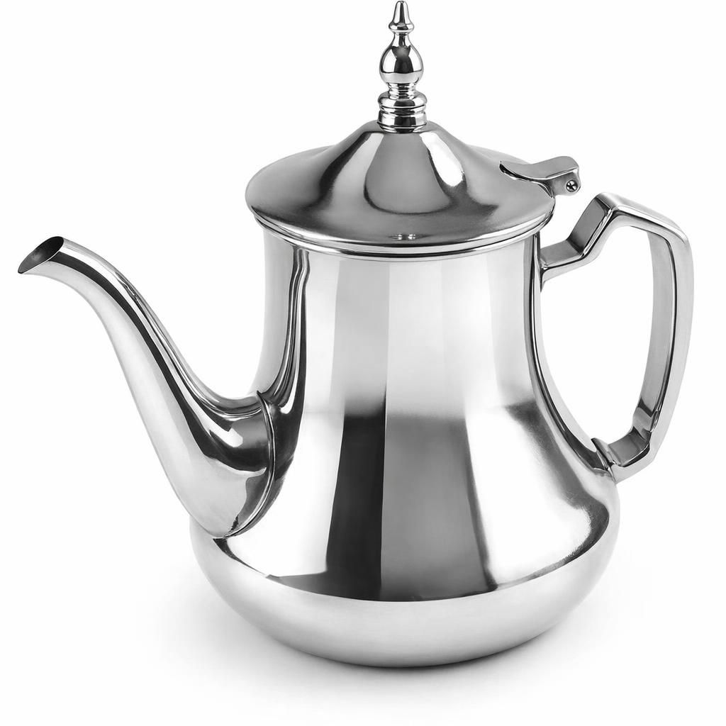 Ibili - Théière Arabe Mahdia, 1 Litre, Acier Inoxydable