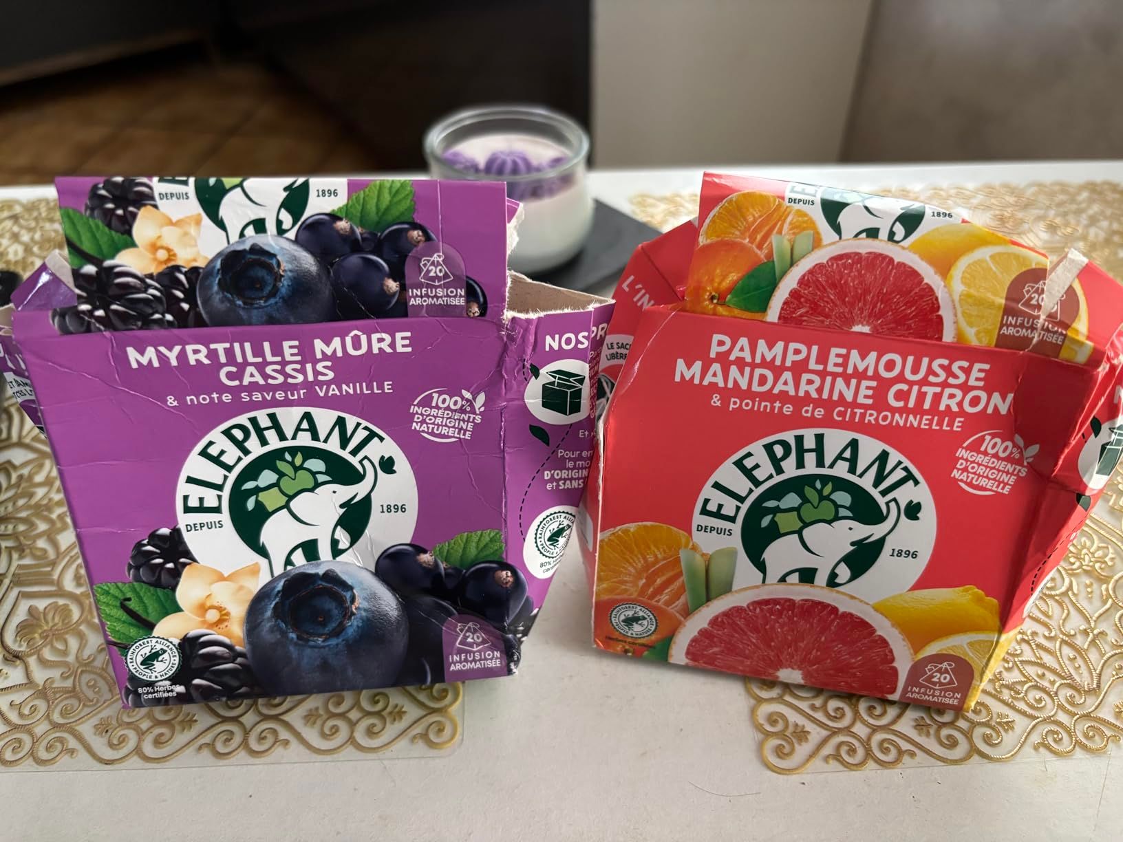 Infusion pyramidale fruits rouges et menthe 100% naturelle