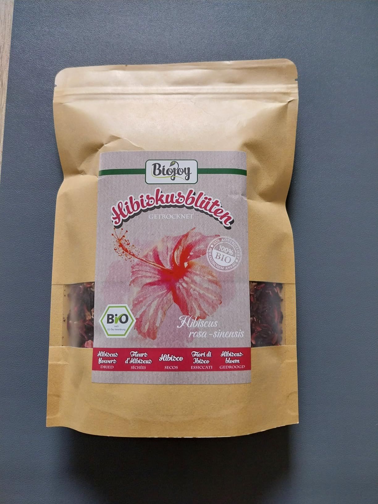 Fleurs d'hibiscus séchées bio pour infusion 250 g