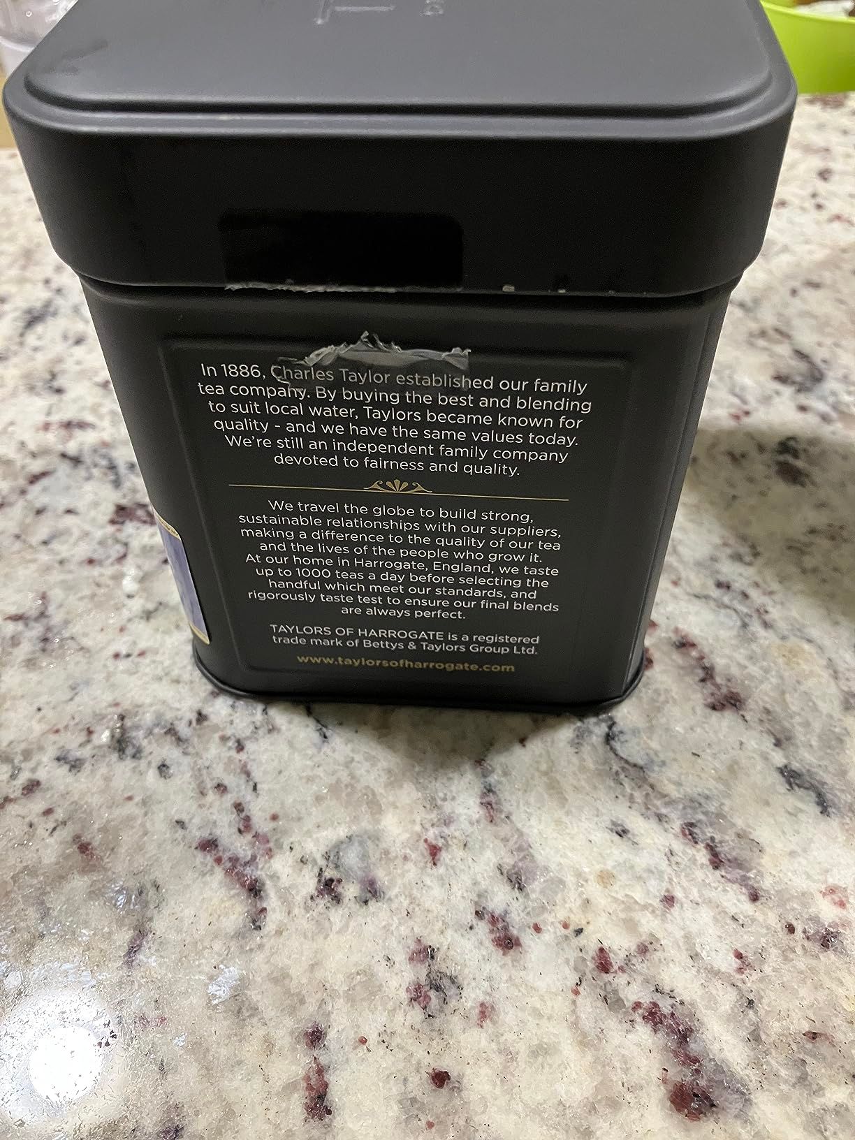 Thé earl grey en vrac Taylors of Harrogate