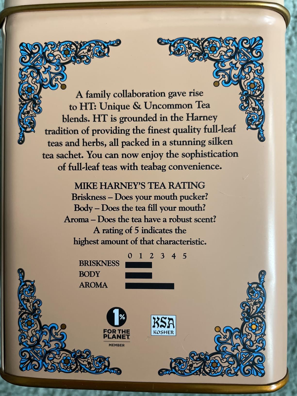 Thé pêches et gingembre Harney & Sons - Boîte de 20 sachets