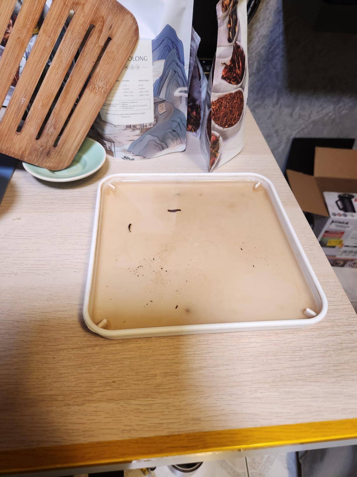 LURRIER Service à thé chinois Gongfu en porcelaine, théière portable avec rotation à 360° et infuseur, sac cadeau portable tout-en-un pour voyage, maison, cadeau, extérieur et bureau (bleu floral)