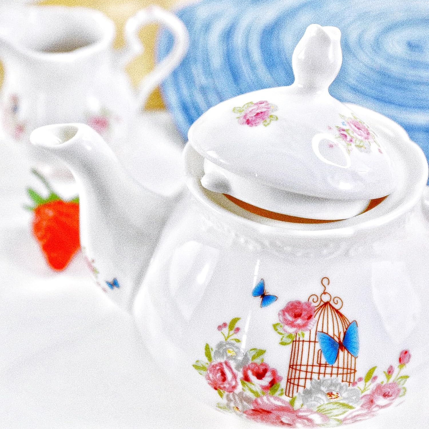 YBK Tech Strength Cafetière en Porcelaine Théière en Céramique - Rose Pink (Théière)