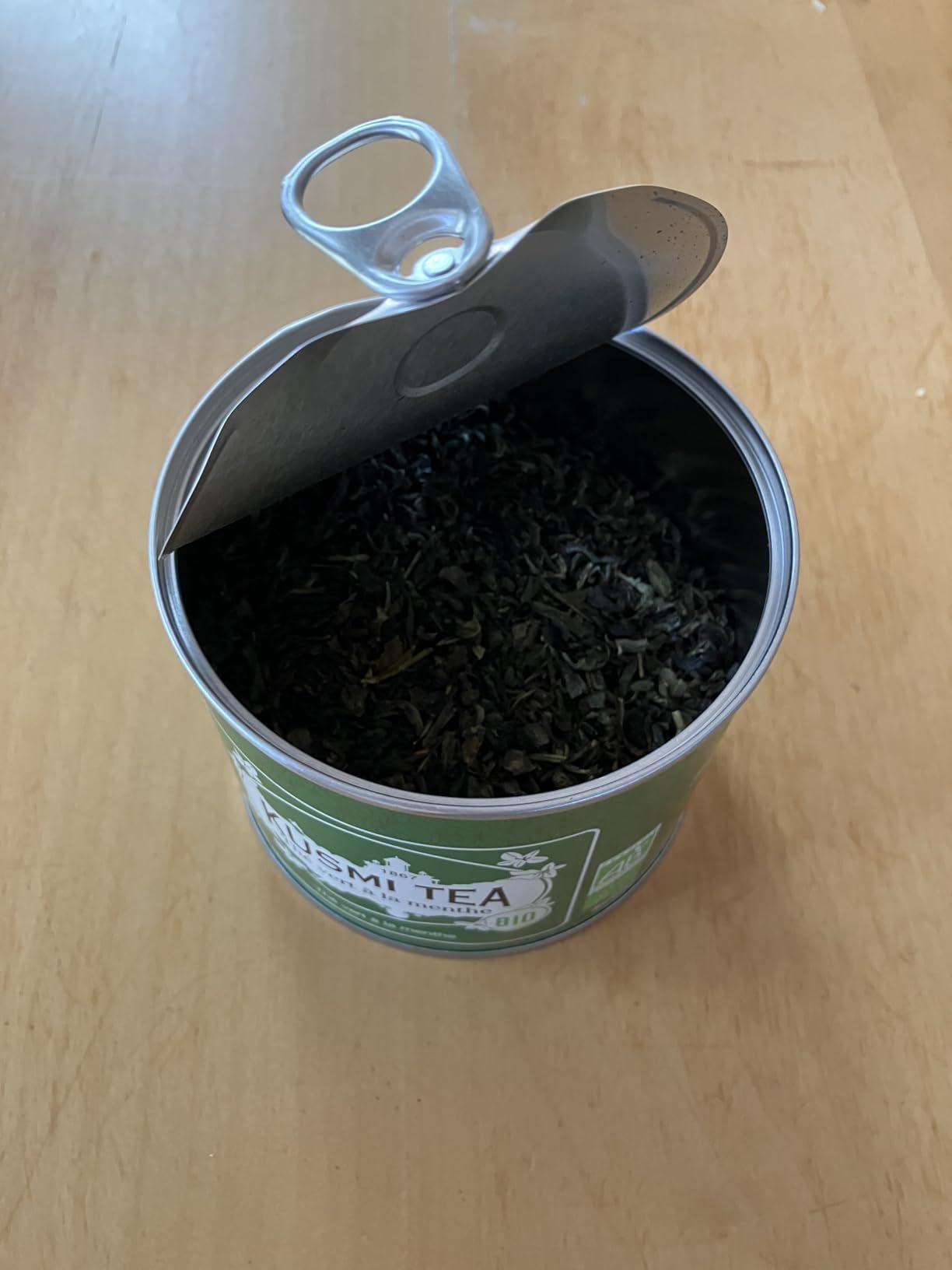 thé vert bio gingembre citron kusmi tea - boîte 100g