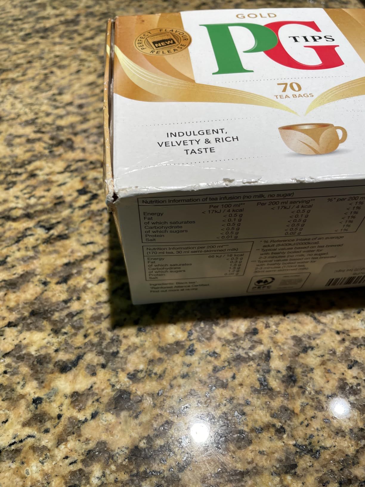 Thé PG Tips Gold mélange supérieur 80 sachets