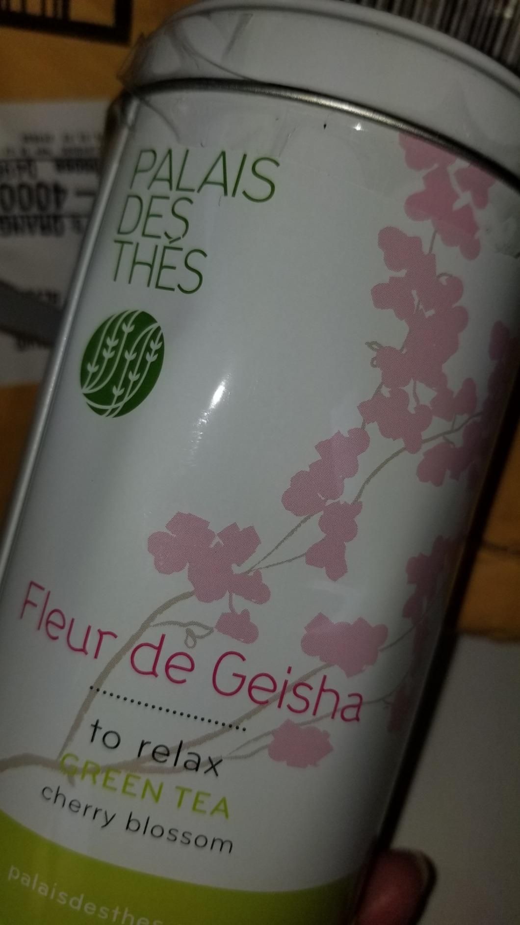 Fleur de geisha thé vert parfumé 20 sachets mousse