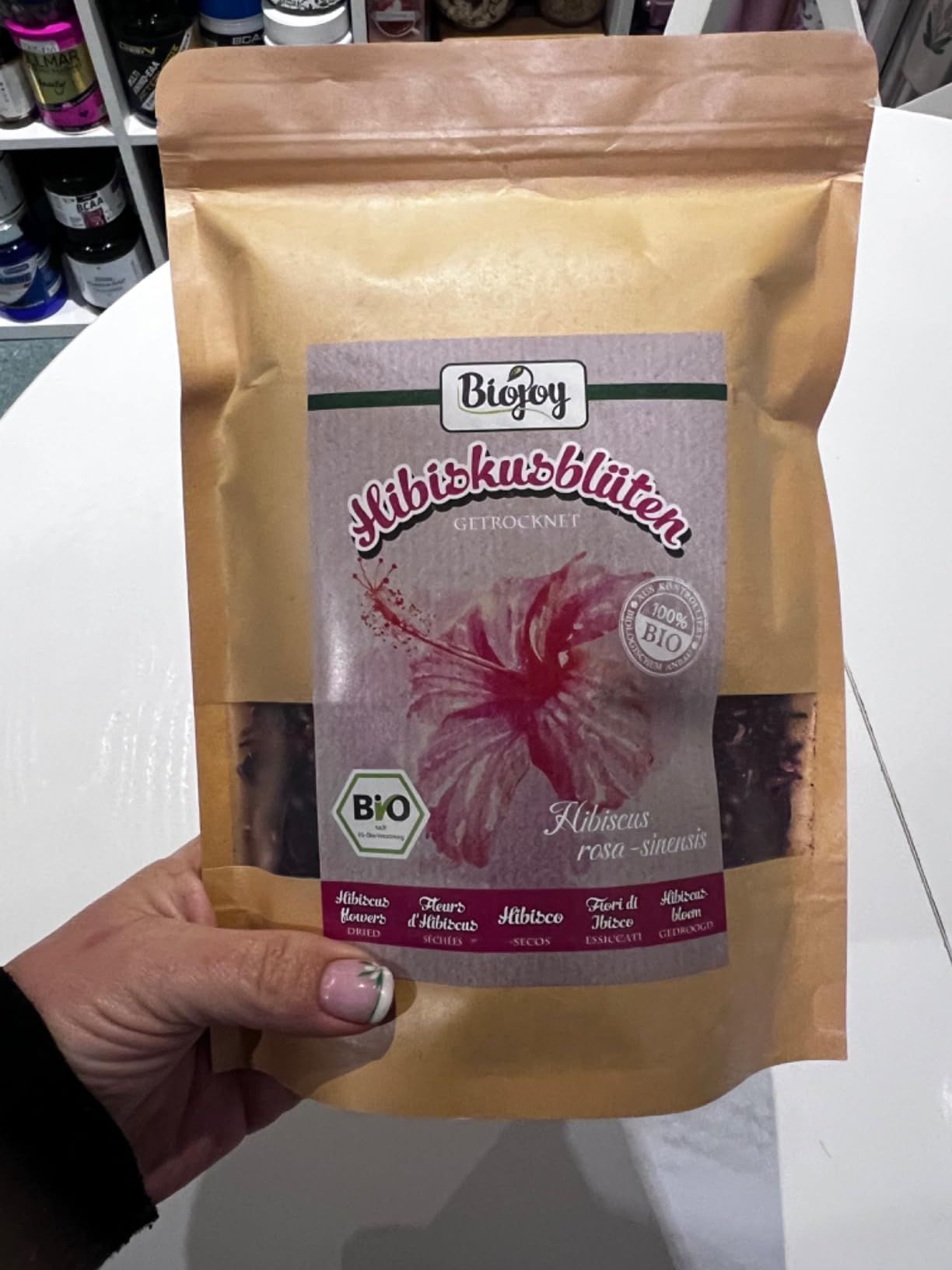 Fleurs d'hibiscus séchées bio pour infusion 250 g