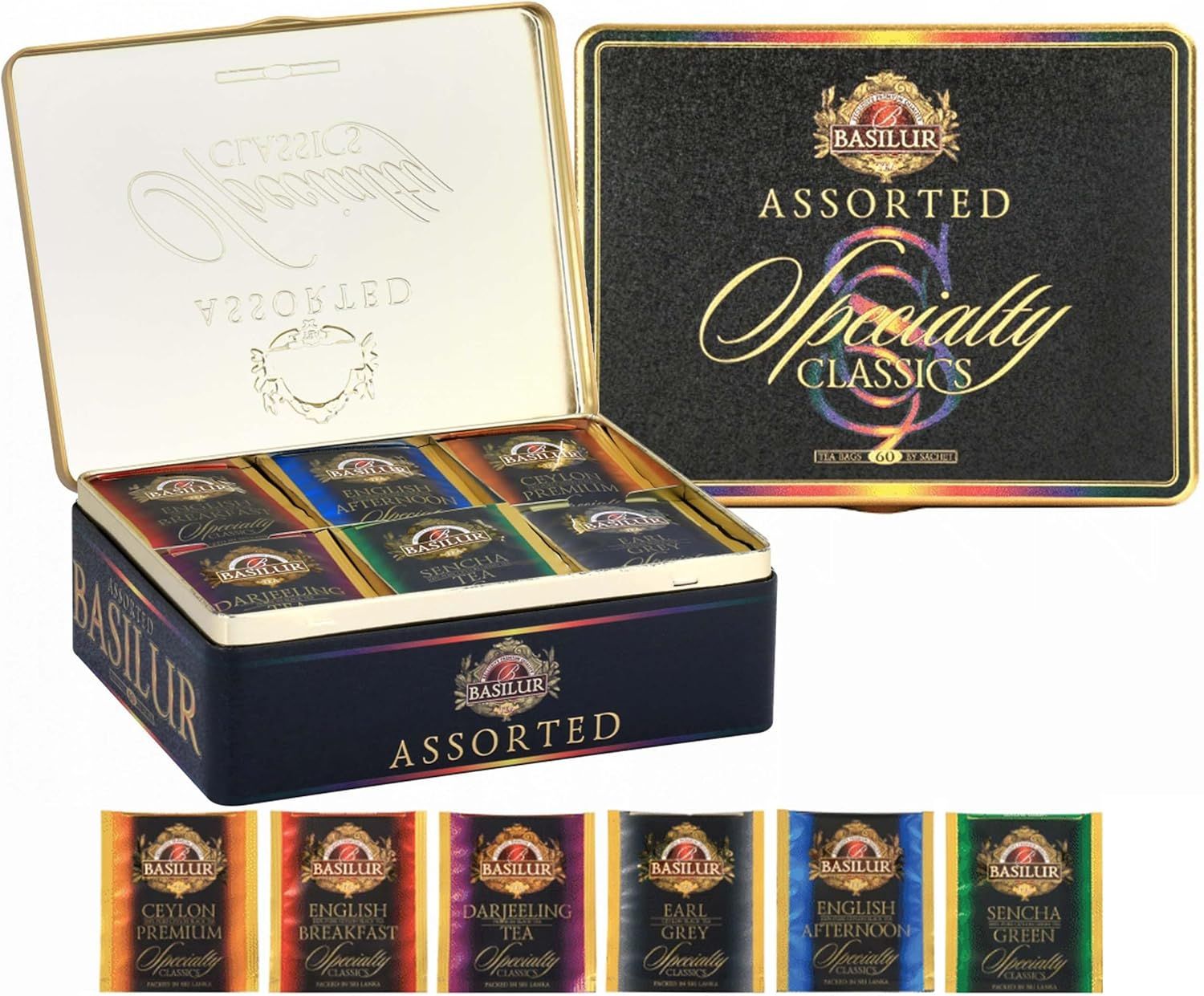 Thé noir Basilur Tea Livre Volume I bleu 100 g