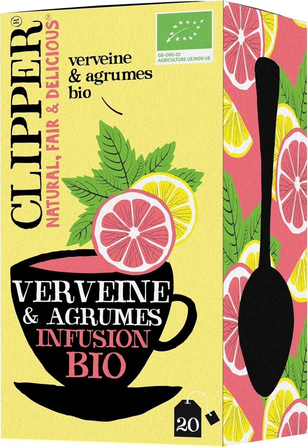 Infusion bio verveine agrumes Clipper Tea - 20 sachets