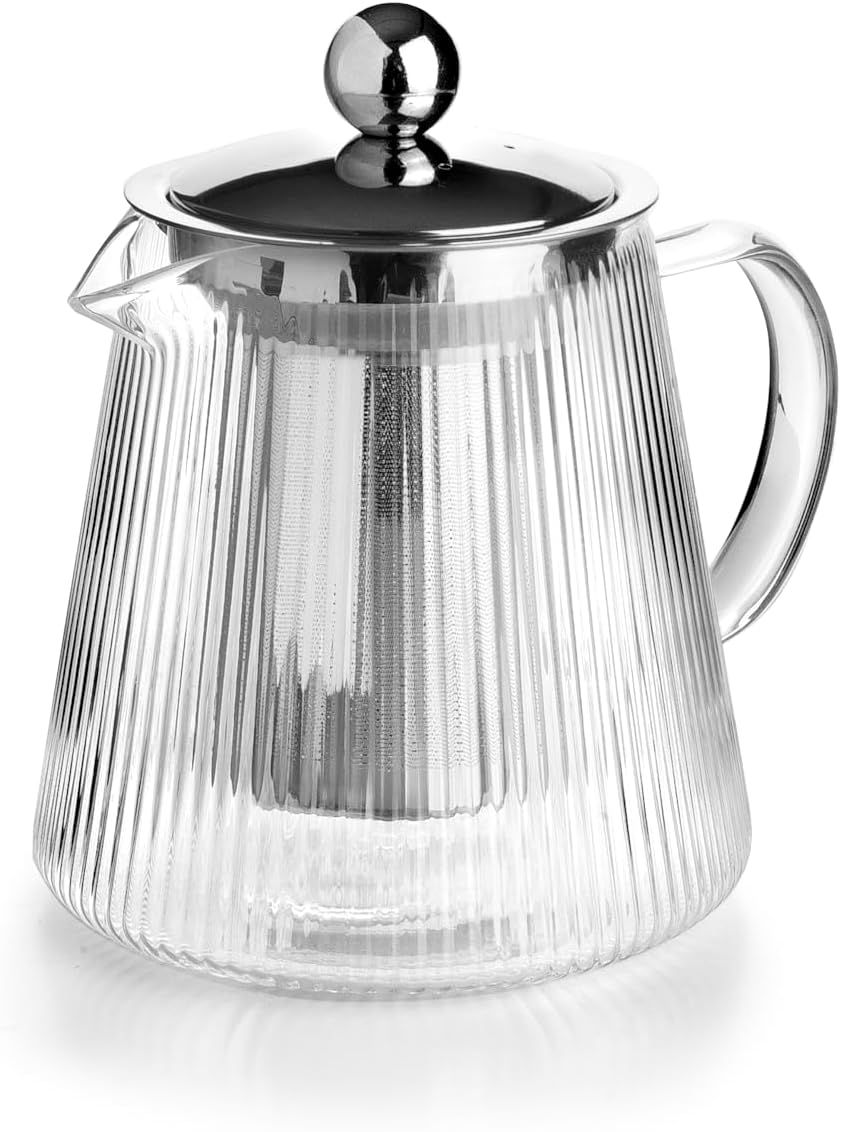 IBILI - Théière en verre avec filtre Elegant, Borosilicate 800 ml