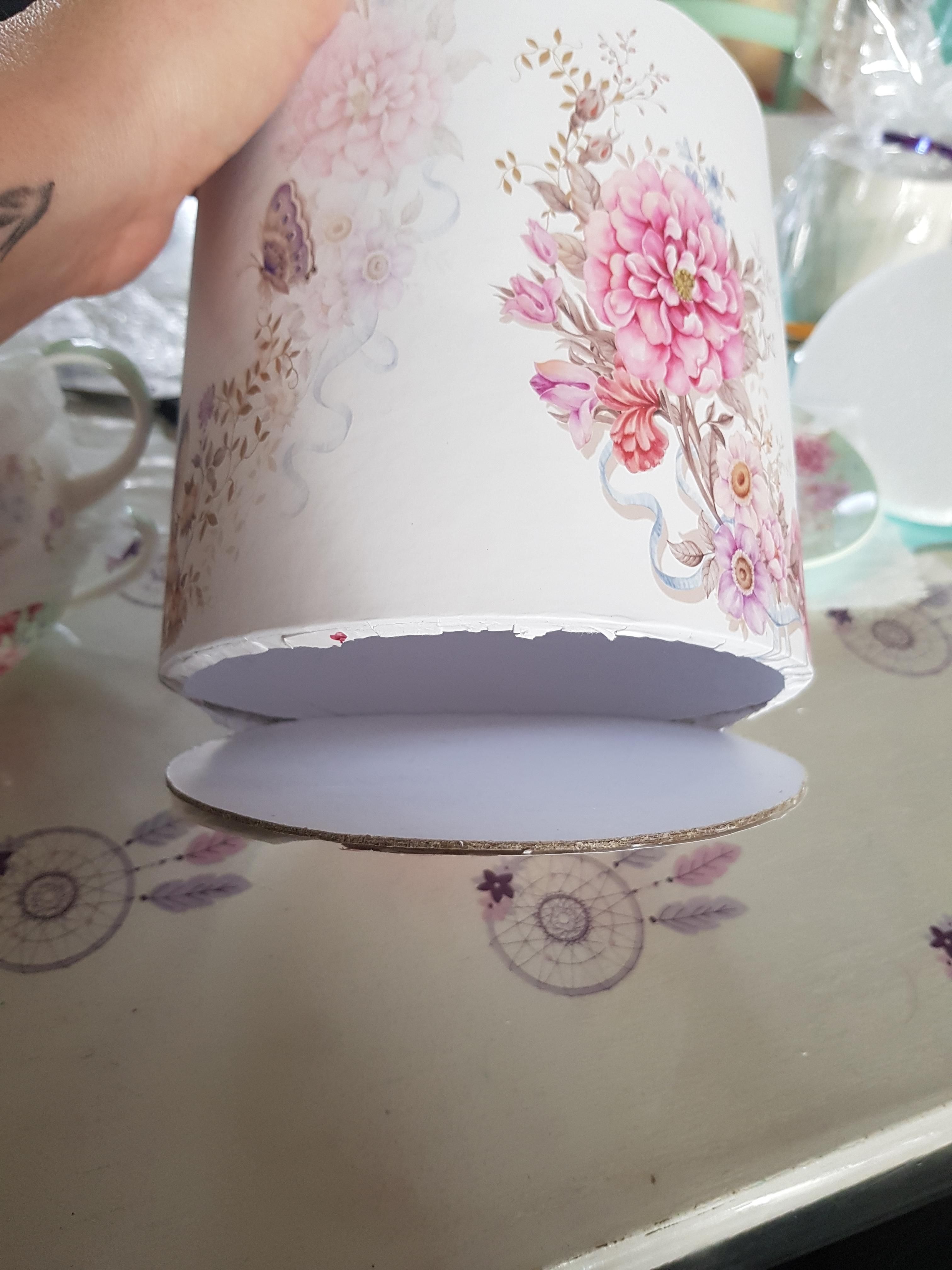 Ensemble de théière, tasse et soucoupe en porcelaine pour une personne à motif floral boîte cadeau