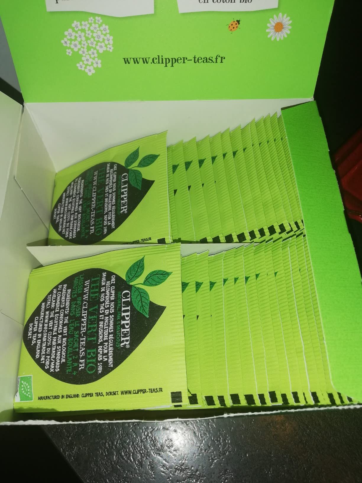 Thé vert bio citron Clipper - 50 sachets