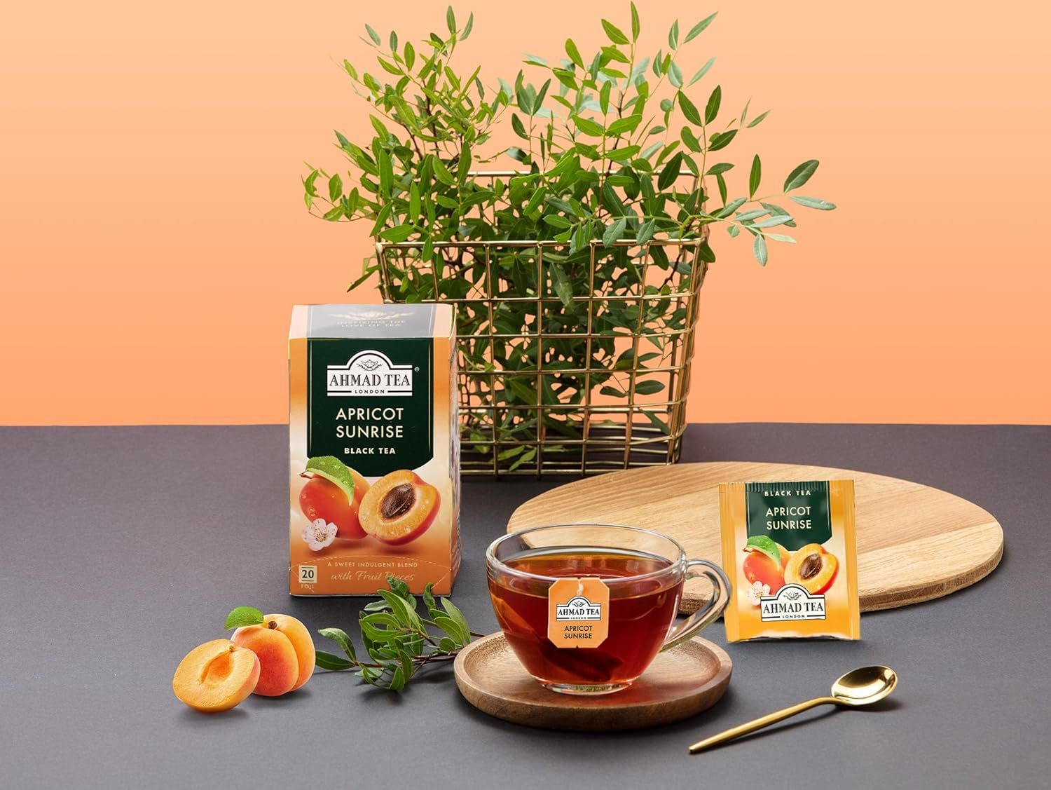 Thé noir bio à la menthe poivrée et menthe verte - boîte de 20 sachets