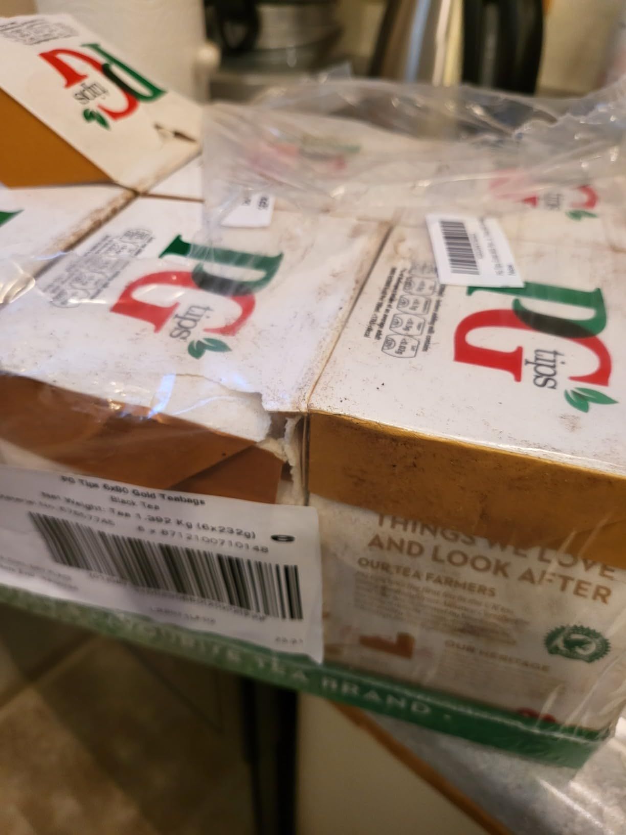 Sachets de thé PG Tips Gold Pyramid - Lot de 6 (480 sachets)