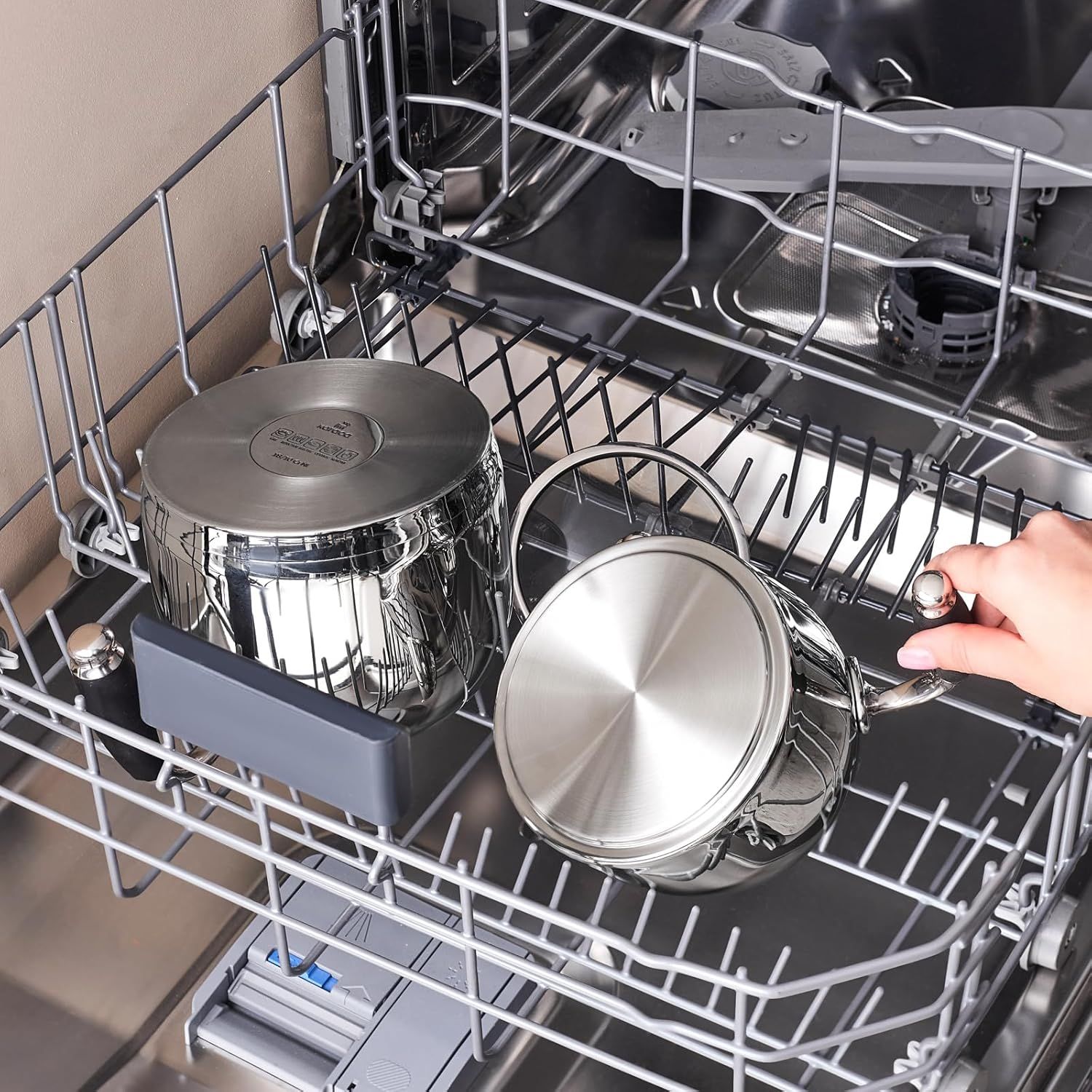 Karaca Stella Set de Théière Turque en Acier Inoxydable, Bouilloire 2L, Théière 1L, Poignées Résistantes à la Chaleur, Finition Poli, Compatible Induction Turkish Teapot & Caydanlik