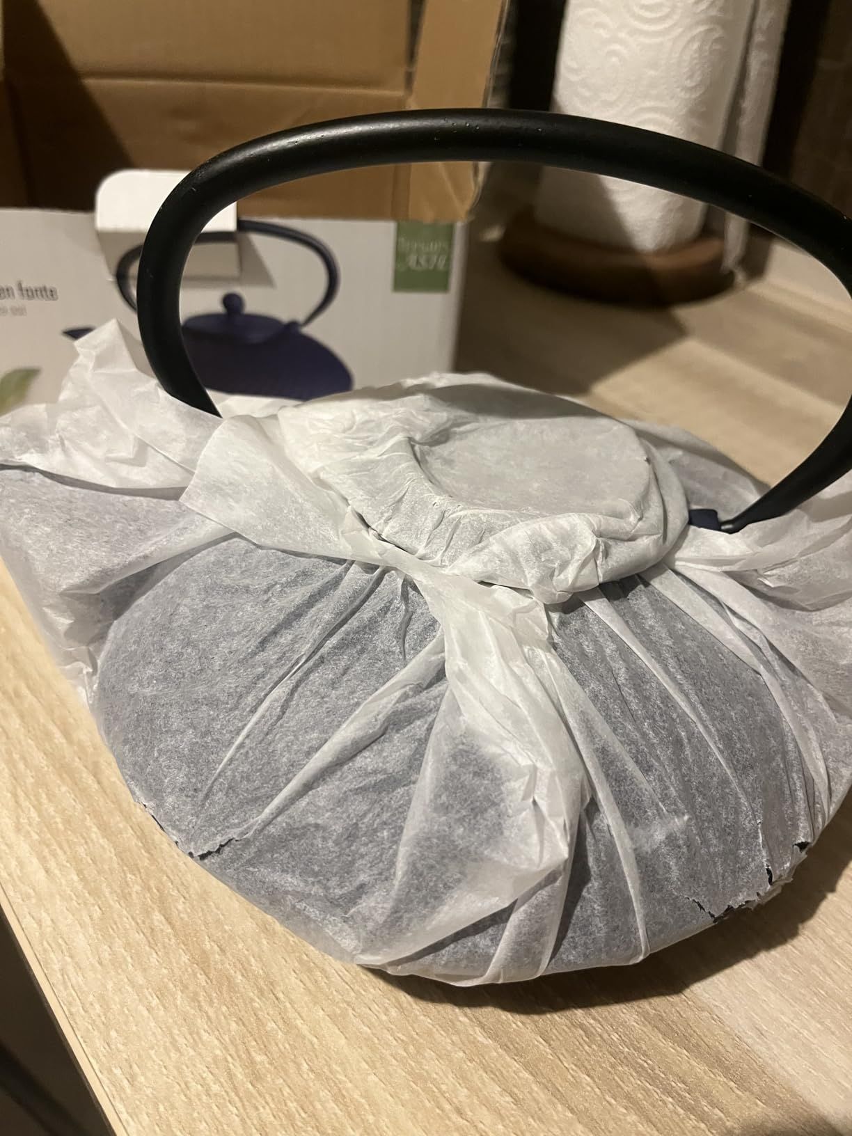 NOVASTYL - Théière en fonte Fuji bleue - 0,8L - Inspiré de l'art japonais - 7321629