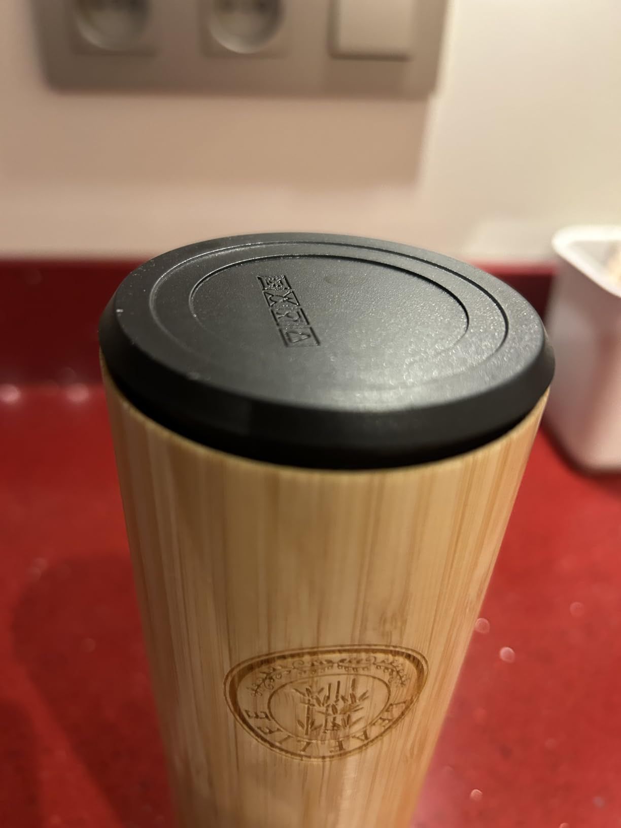 LeafLife Infuseur thé Bouteille en Bambou Premium avec Filtre 500ml – Préserve le Froid et la Chaleur pendant 12h – Bouteille infusion Isolée sous Vide