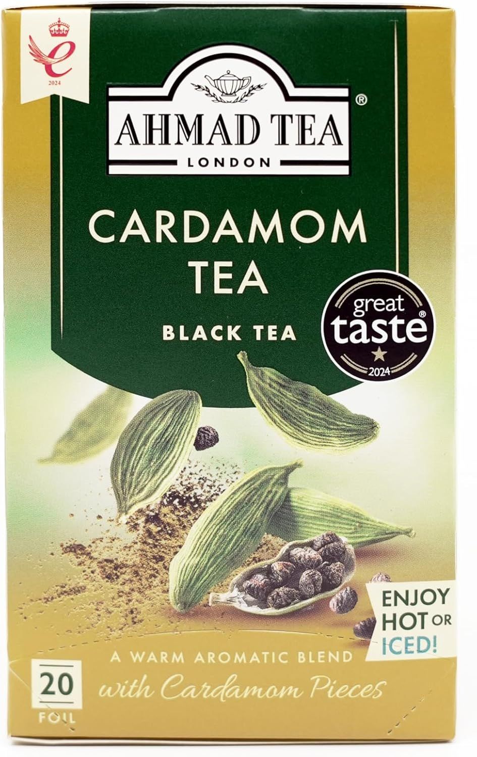 Thé noir Ahmad Tea à la cardamome - 20 sachets