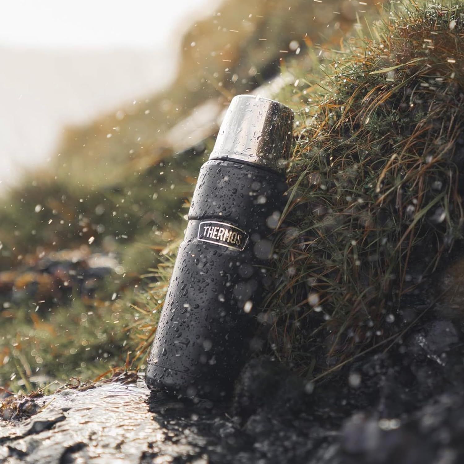 Thermos 125182 King Bouteille Isotherme INOX Framboise 470 ML