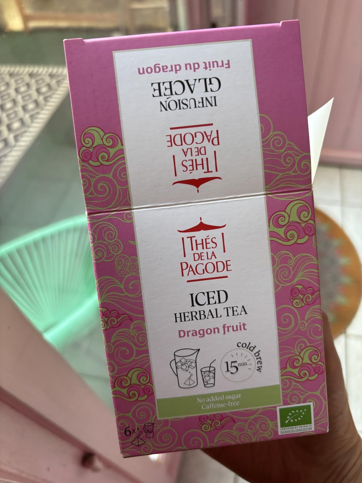 infusion glacée bio pêche sans sucre ajouté thés de la pagode