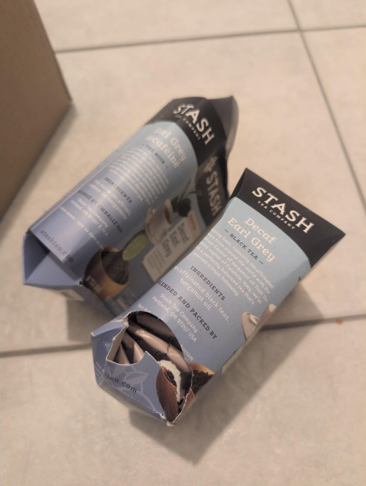 Thé décaféiné comte grey de qualité supérieure - Stash Tea