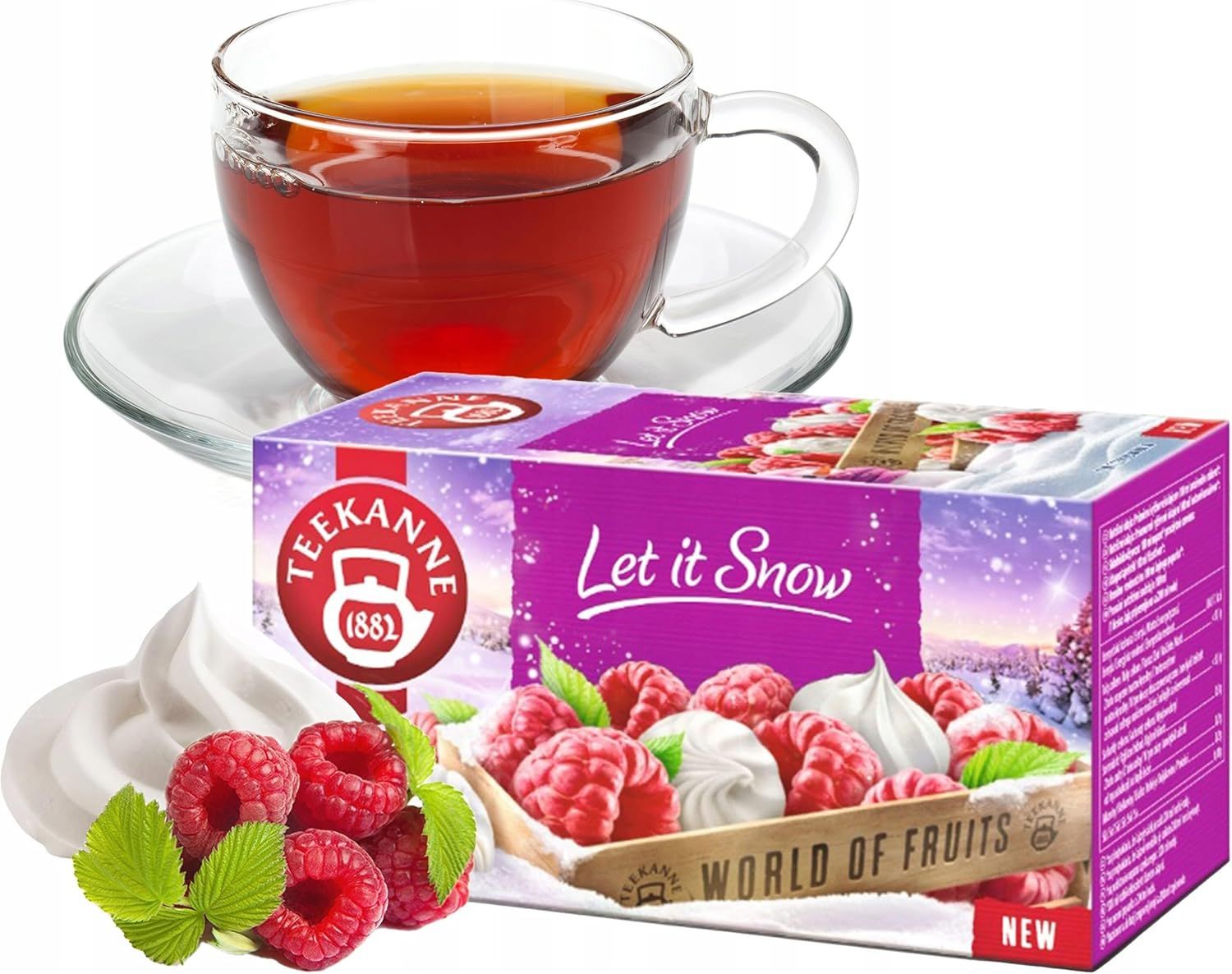 Thé Teekanne meringue framboise set de 6.