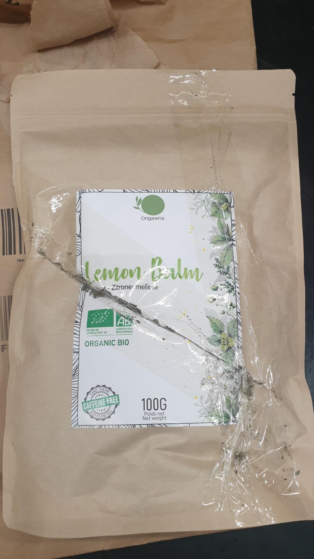 Tisane mélisse bio 100 g - infusion digestive et relaxante