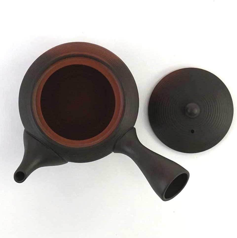 Théière japonaise Kyusu Tokoname Youhen en argile Fusen L161 300 ml