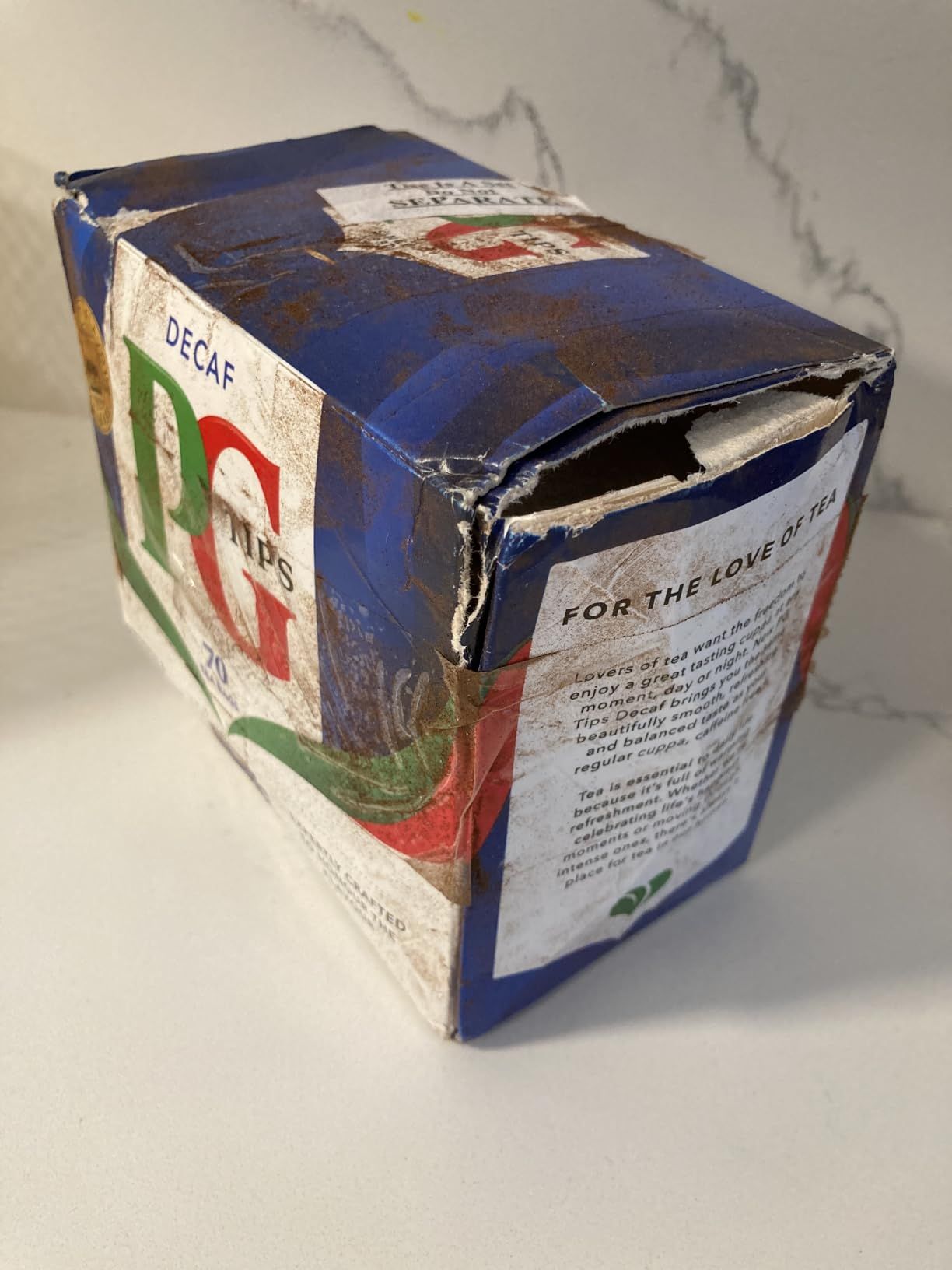 Sachets de thé déthéiné PG Tips Pyramid - Pack de 3