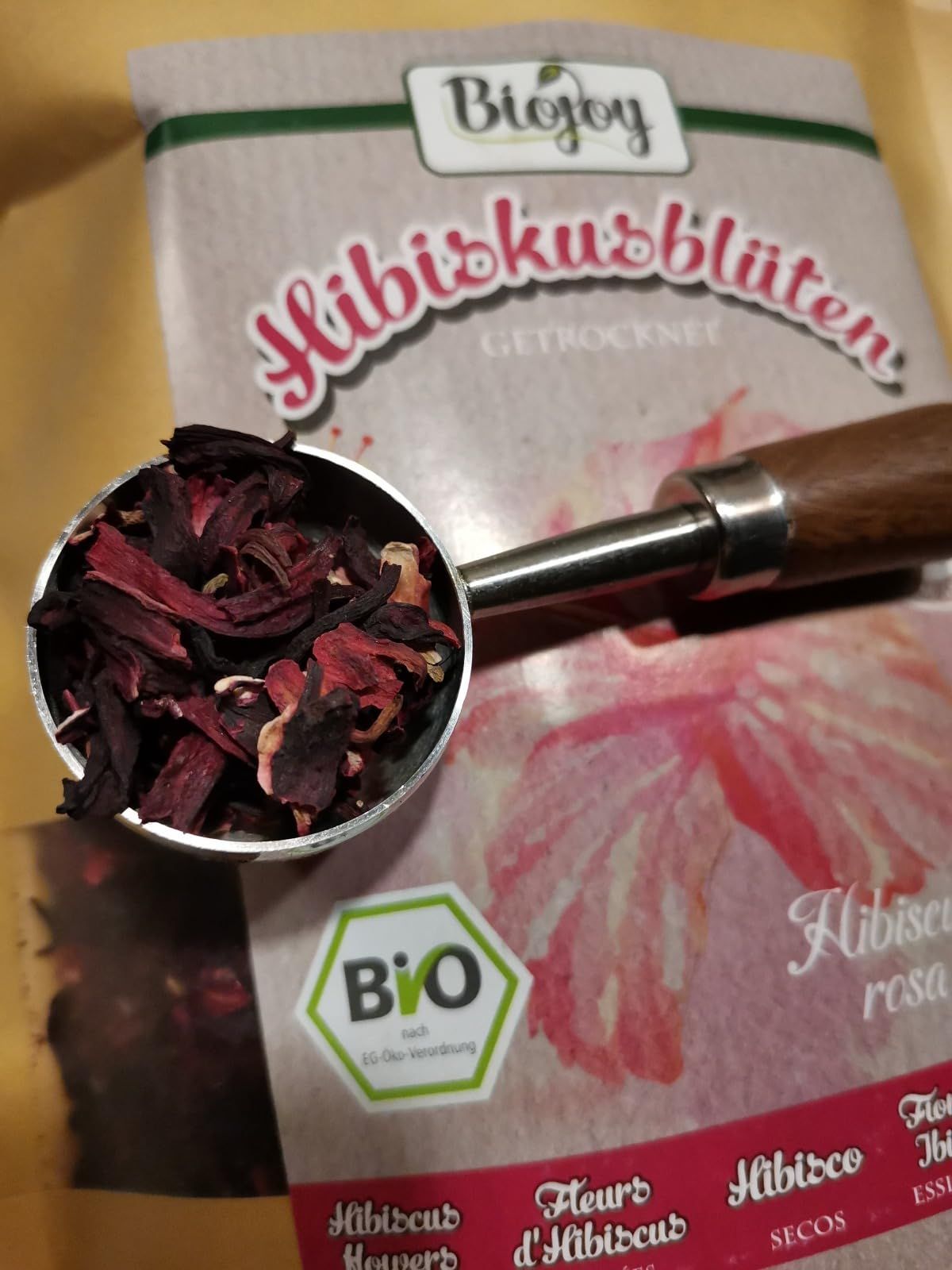 Fleurs d'hibiscus séchées bio pour infusion 250 g