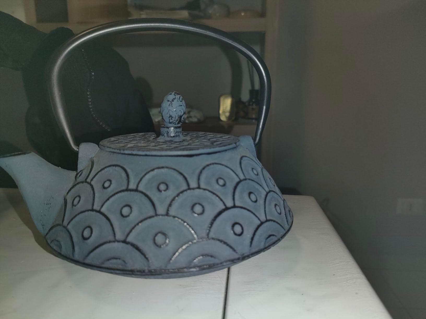 IBILI - Théière en Fonte Malaisie, 0,8 Litre, Intérieur Émaillé, Compatible avec Les Plaques à Induction