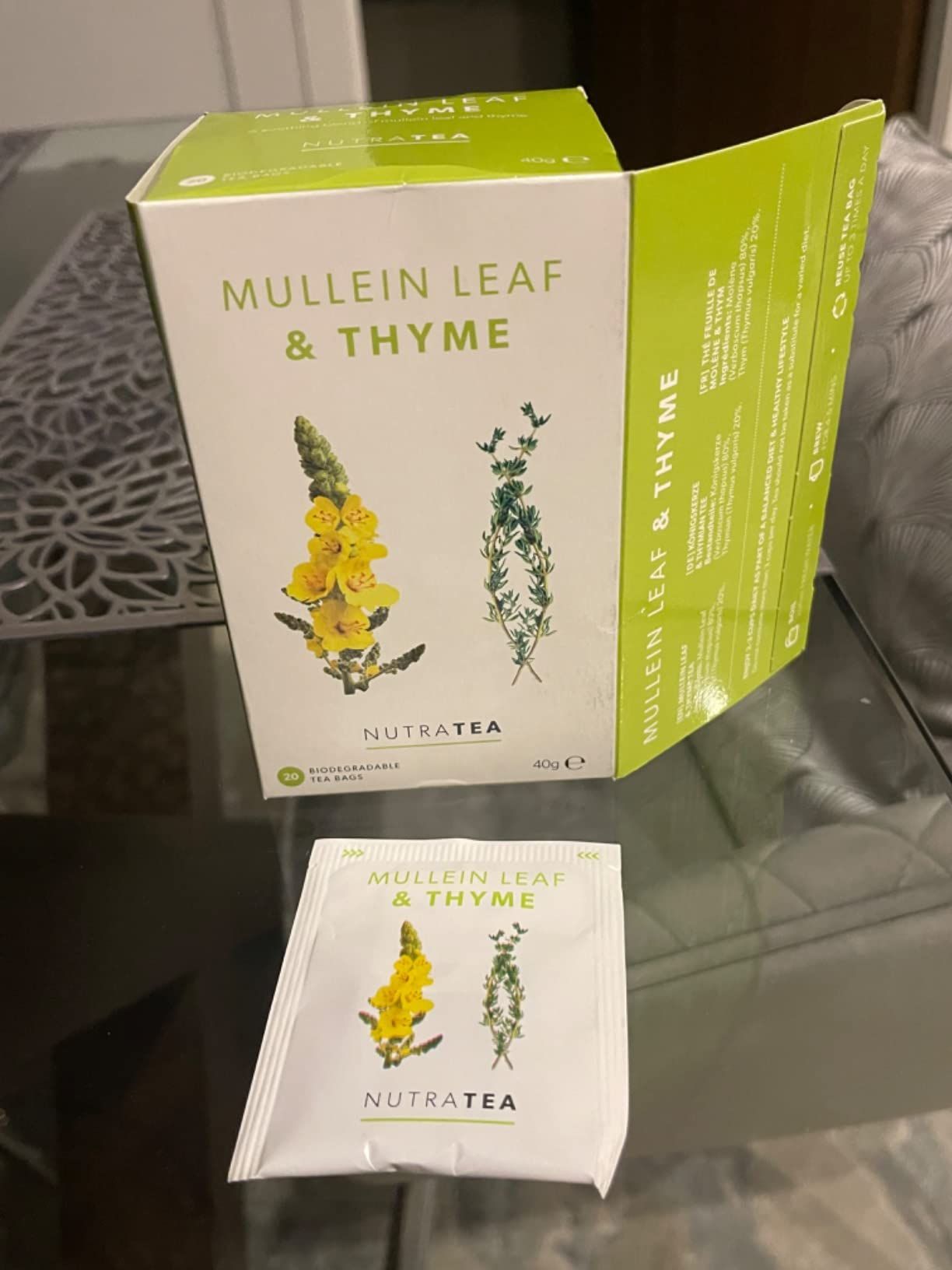 Tisane molène et thym pour poumons et gorge - 20 sachets