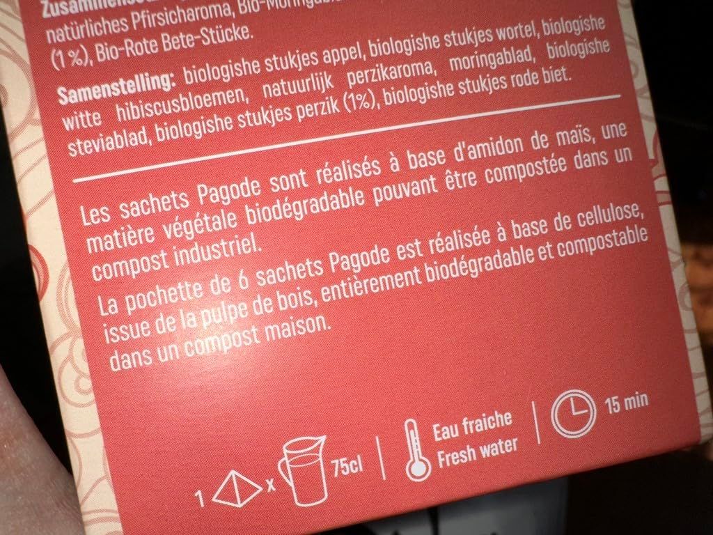 infusion glacée bio pêche sans sucre ajouté thés de la pagode