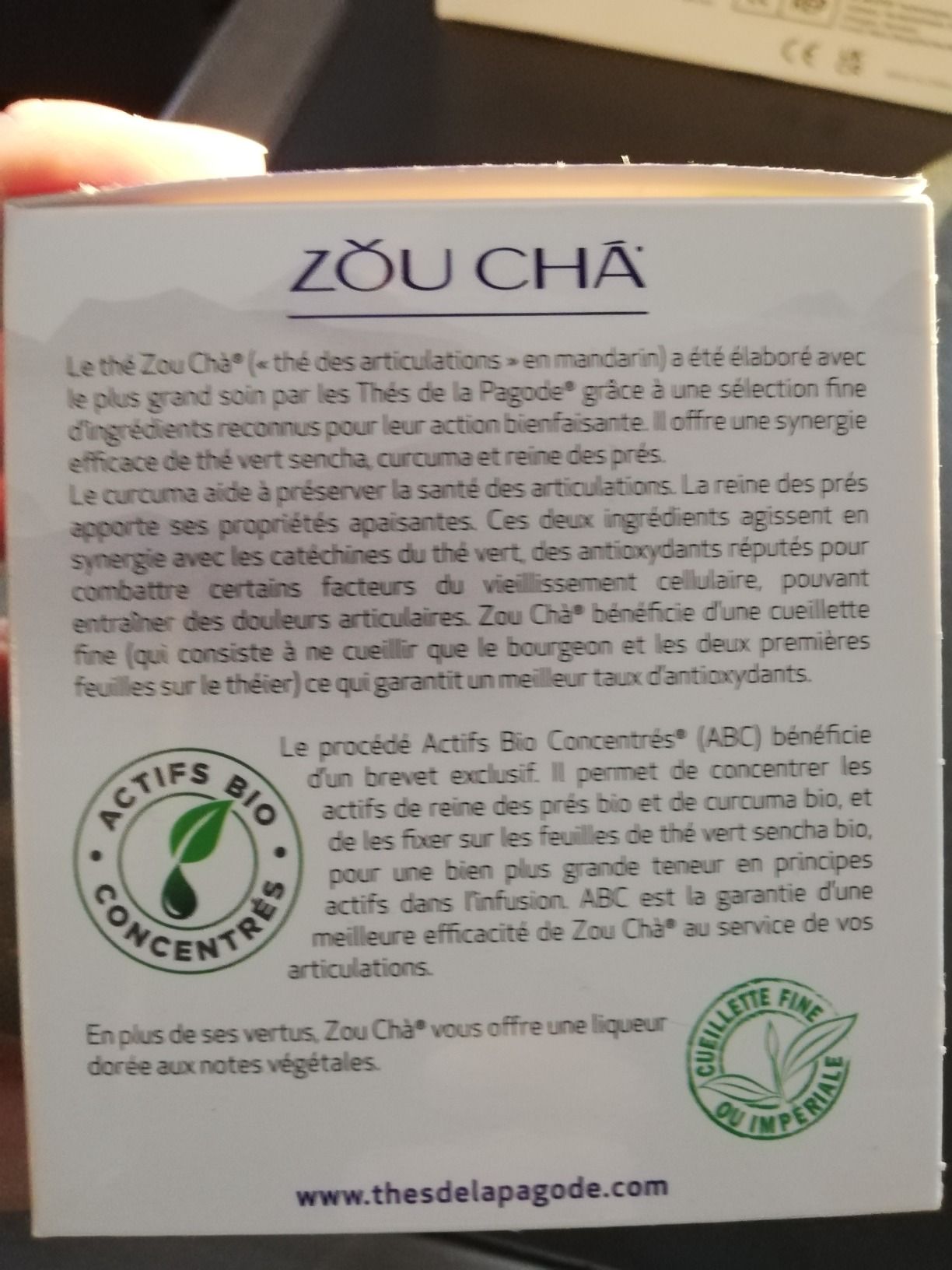 Thé vert bio Zou Chá pour le confort articulaire