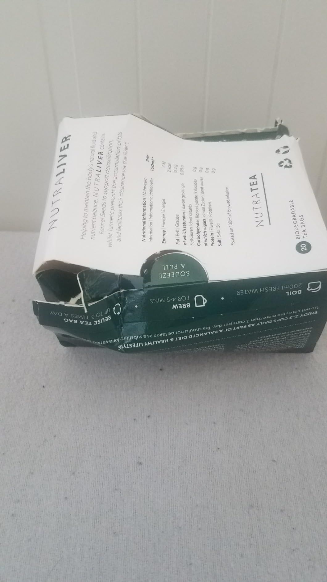 Thé pour la glycémie NutraGlycemia - 20 sachets