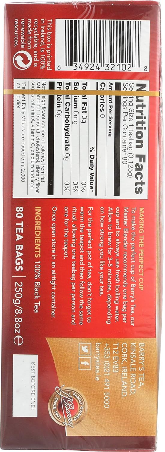 Thé vert Barry's Tea original 600 sachets