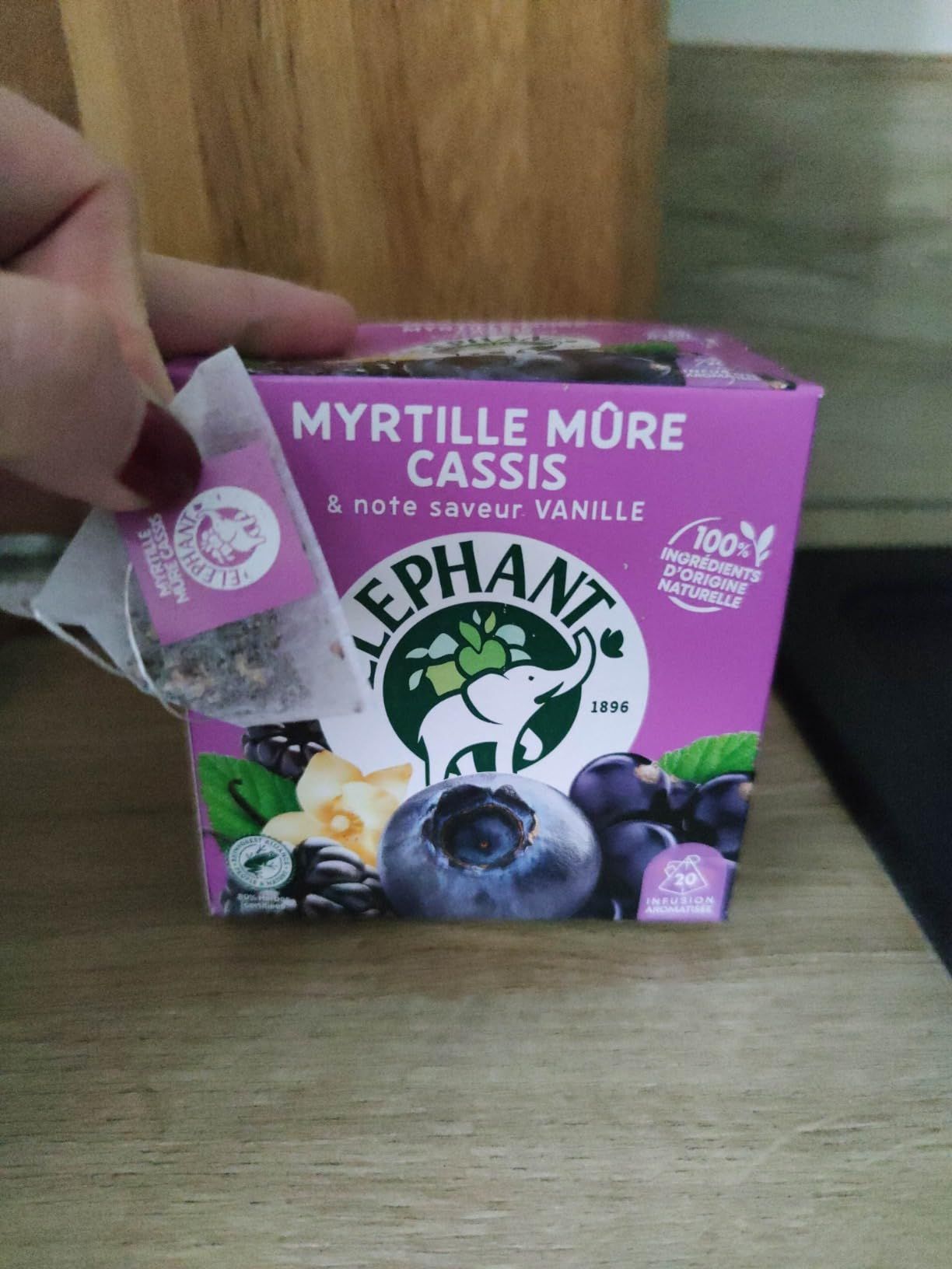 Infusion pyramidale fruits rouges et menthe 100% naturelle