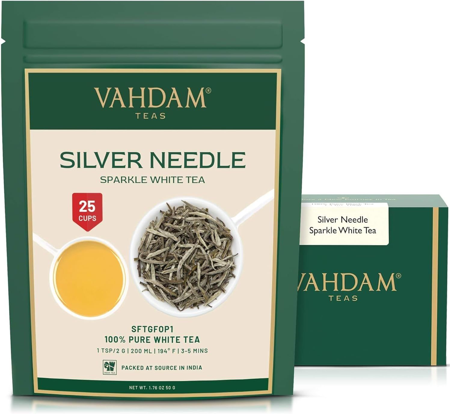 thé blanc silver needle 100 % pur en vrac 50g