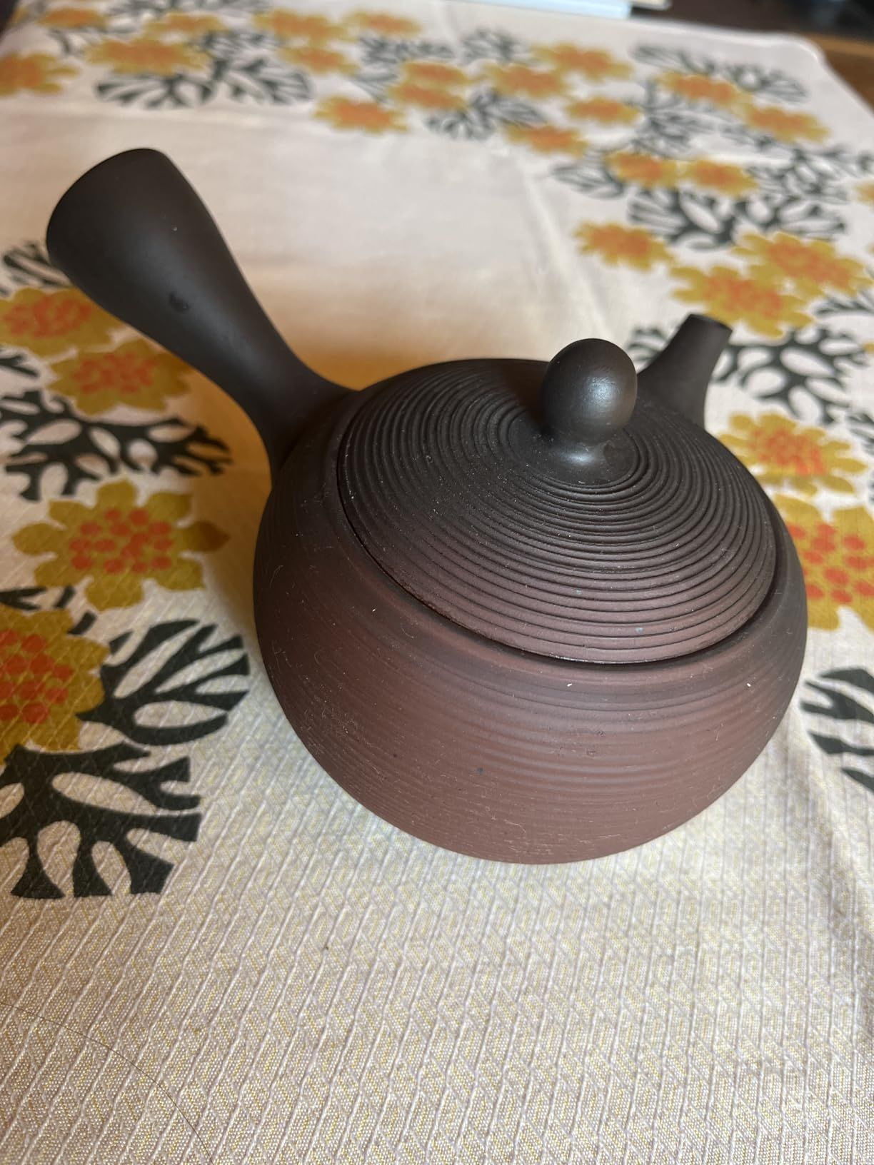 Théière japonaise Kyusu Tokoname Youhen en argile Fusen L161 300 ml