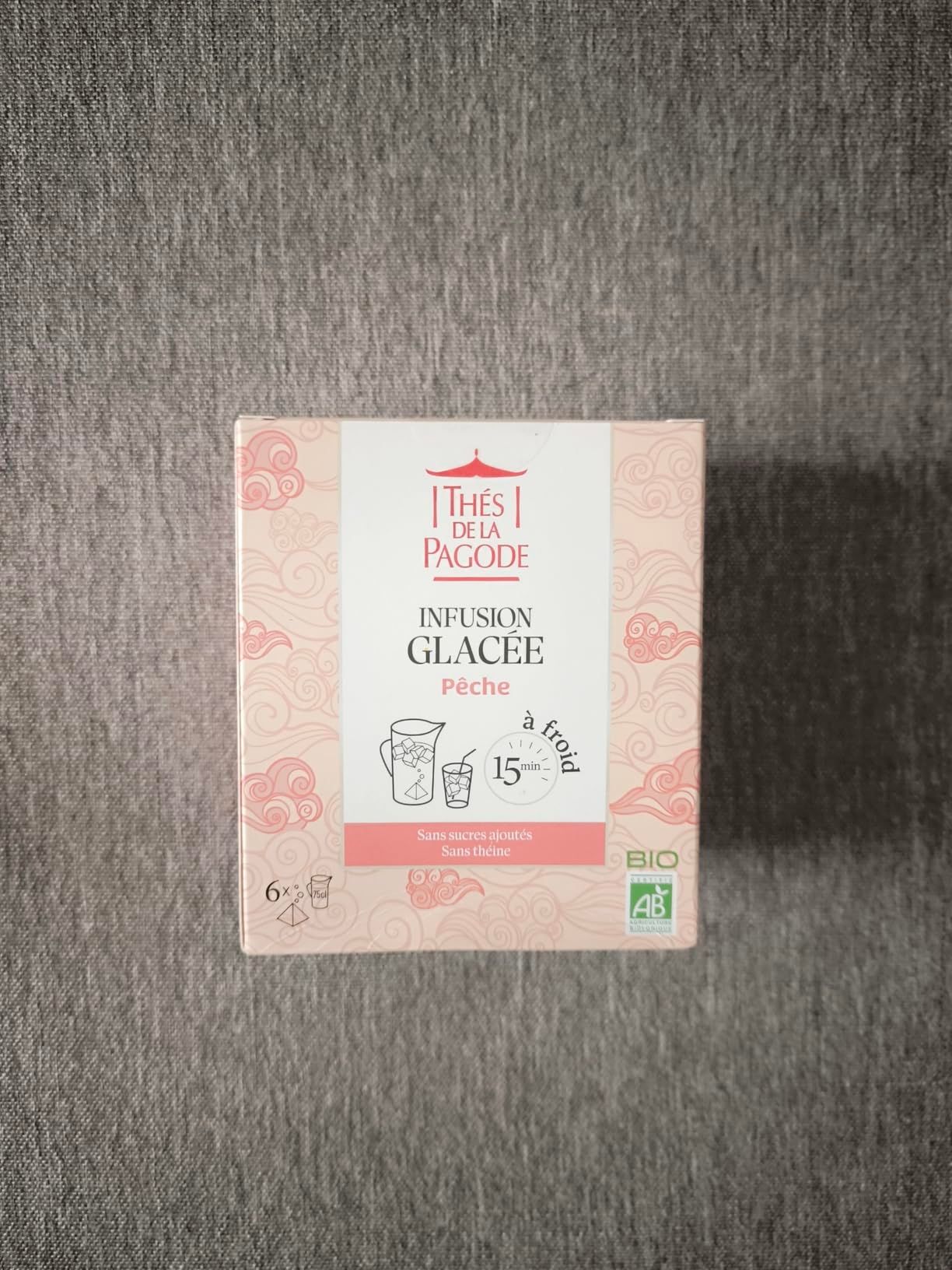 infusion glacée bio pêche sans sucre ajouté thés de la pagode