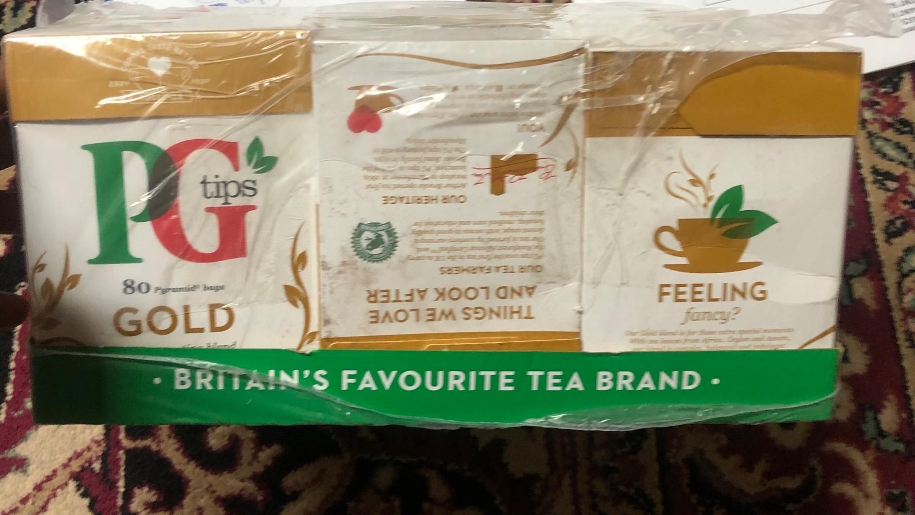 Sachets de thé PG Tips Gold Pyramid - Lot de 6 (480 sachets)