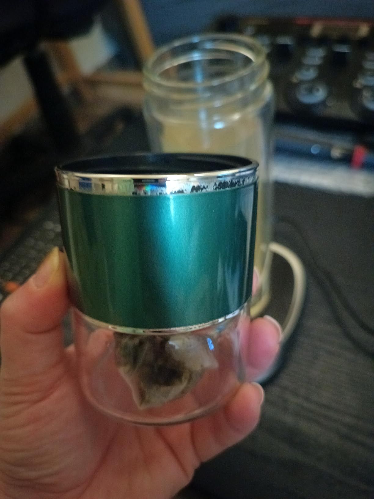 Infusifie Infuseur à thé en verre 280/350/420 ml Bouteille à thé isotherme double couche Séparation de l'eau et du thé Bouteille à thé Portable de voyage avec filtre en acier inoxydable